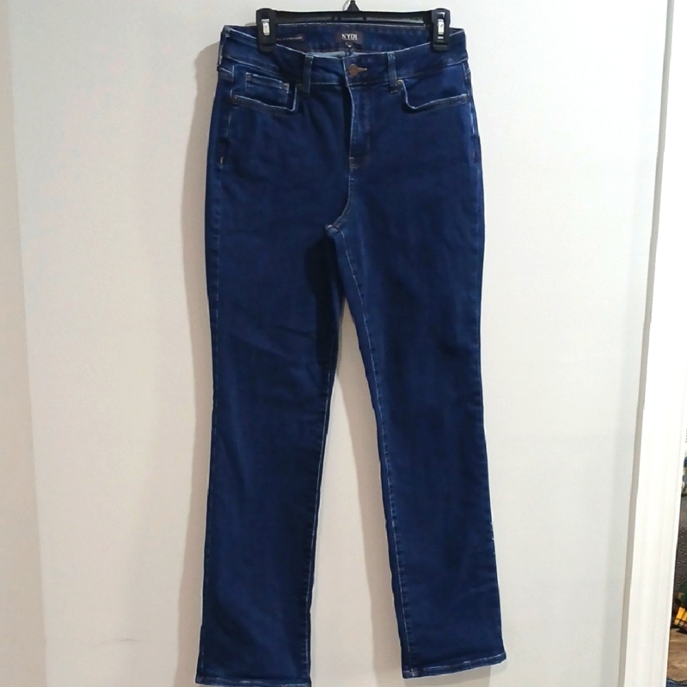 NYDJ Women's Blue Jeans, Gentle Used, Sz 10, Marily Straight